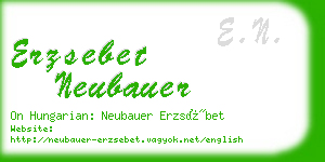 erzsebet neubauer business card